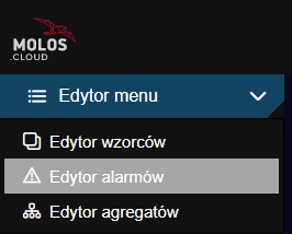 Dostęp do edycji alarmów